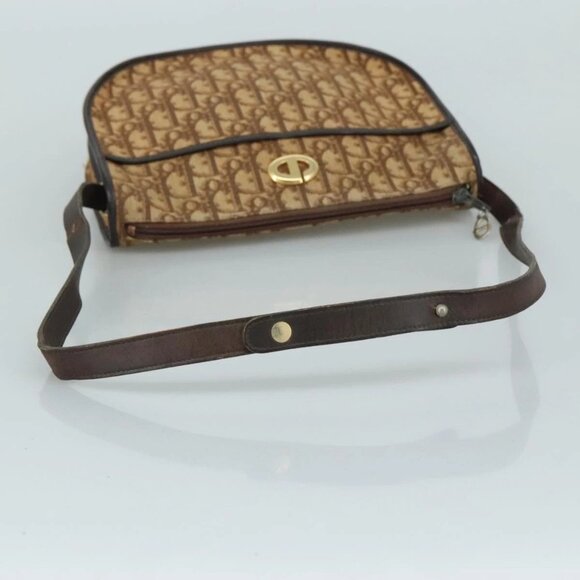 Christian Dior Trotter Canvas Shoulder Bag Brown Auth 105487 - Picture 9 of 16